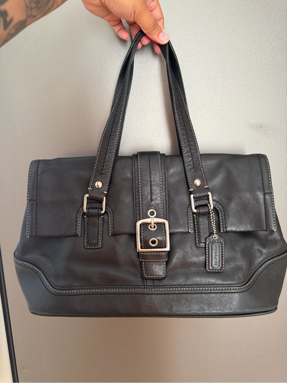 Coach Soho Hamilton Buckle Flap Satchel F12604